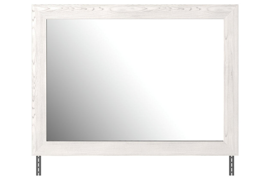 Gerridan White/Gray Bedroom Mirror - Gate FurnitureMirror
