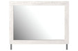 Gerridan White/Gray Bedroom Mirror - Gate FurnitureMirror