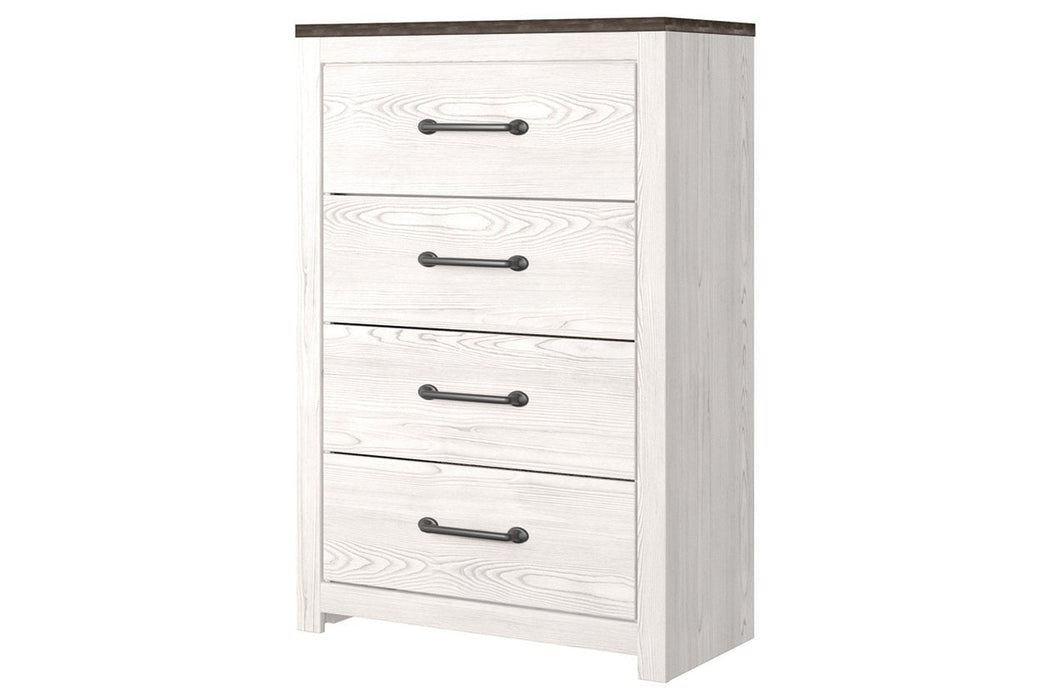 Gerridan White/Gray Chest of Drawers - Gate FurnitureChest