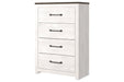 Gerridan White/Gray Chest of Drawers - Gate FurnitureChest