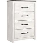 Gerridan White/Gray Chest of Drawers - Lara FurnitureChest