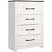 Gerridan White/Gray Chest of Drawers - Gate FurnitureChest