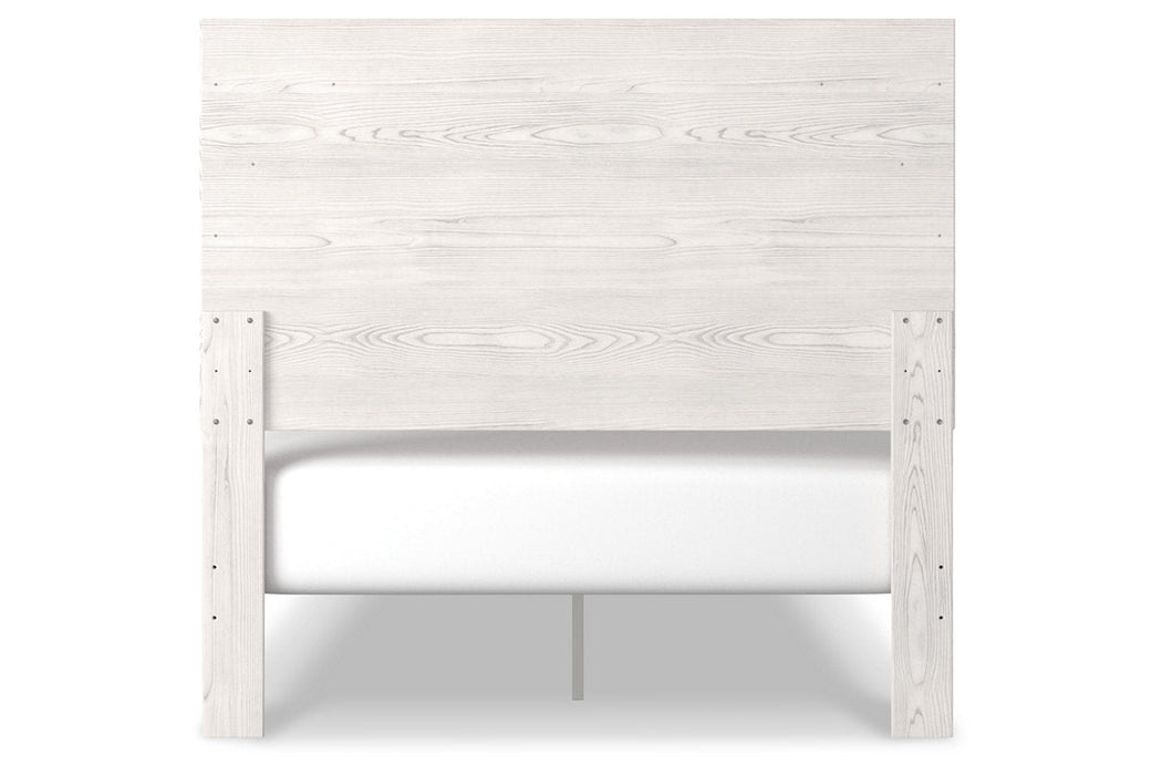Gerridan White/Gray Full Panel Bed - Gate FurnitureFull Bed