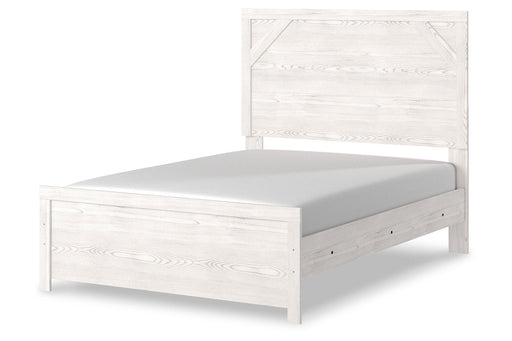 Gerridan White/Gray Full Panel Bed - Gate FurnitureFull Bed