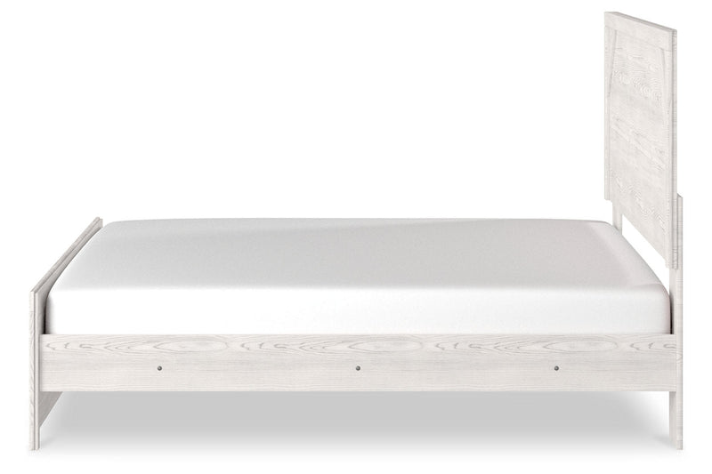 Gerridan White/Gray King Panel Bed - Gate FurnitureKing Bed