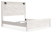 Gerridan White/Gray King Panel Bed - Lara FurnitureKing Bed