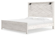Gerridan White/Gray King Panel Bed - Lara FurnitureKing Bed