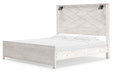 Gerridan White/Gray King Panel Bed - Gate FurnitureKing Bed