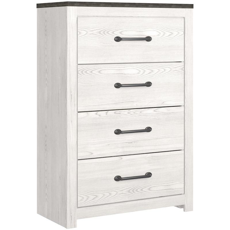 Gerridan White/Gray Lighted Panel Bedroom Set - Lara FurnitureBedroom Set