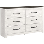 Gerridan White/Gray Lighted Panel Bedroom Set - Lara FurnitureBedroom Set