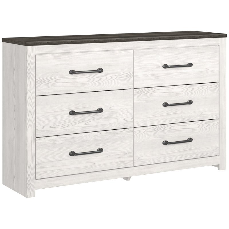 Gerridan White/Gray Lighted Panel Bedroom Set - Lara FurnitureBedroom Set