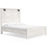 Gerridan White/Gray Lighted Panel Bedroom Set - Lara FurnitureBedroom Set