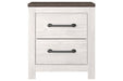 Gerridan White/Gray Nightstand - Gate FurnitureNightstand