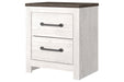 Gerridan White/Gray Nightstand - Gate FurnitureNightstand