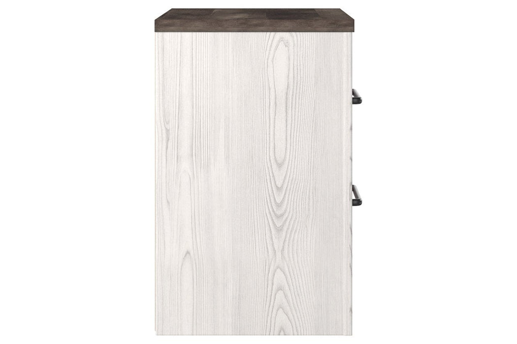 Gerridan White/Gray Nightstand - Gate FurnitureNightstand
