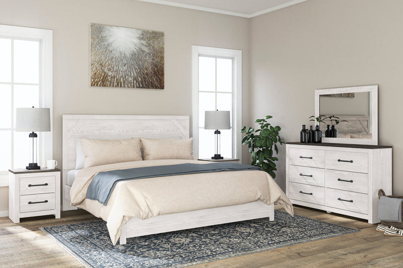 Gerridan White/Gray Panel Bedroom Set - Lara FurnitureBedroom Set