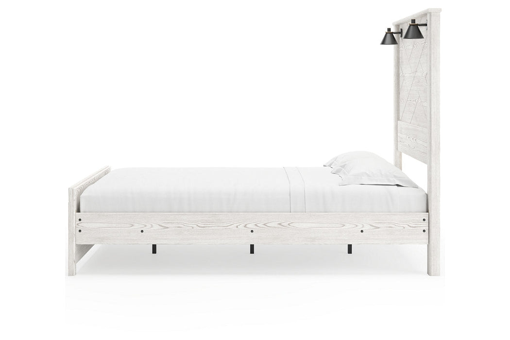 Gerridan White/Gray Queen Panel Bed - Gate FurnitureQueen Bed