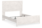 Gerridan White/Gray Queen Panel Bed - Lara FurnitureQueen Bed