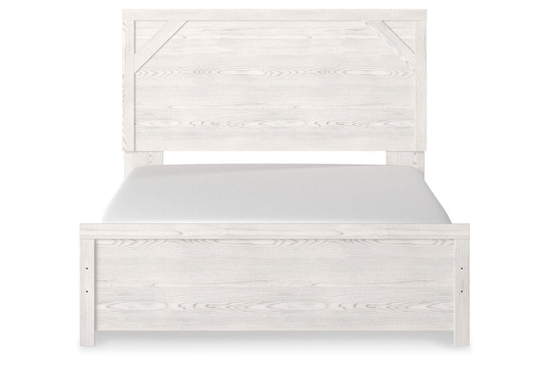 Gerridan White/Gray Queen Panel Bed - Lara FurnitureQueen Bed