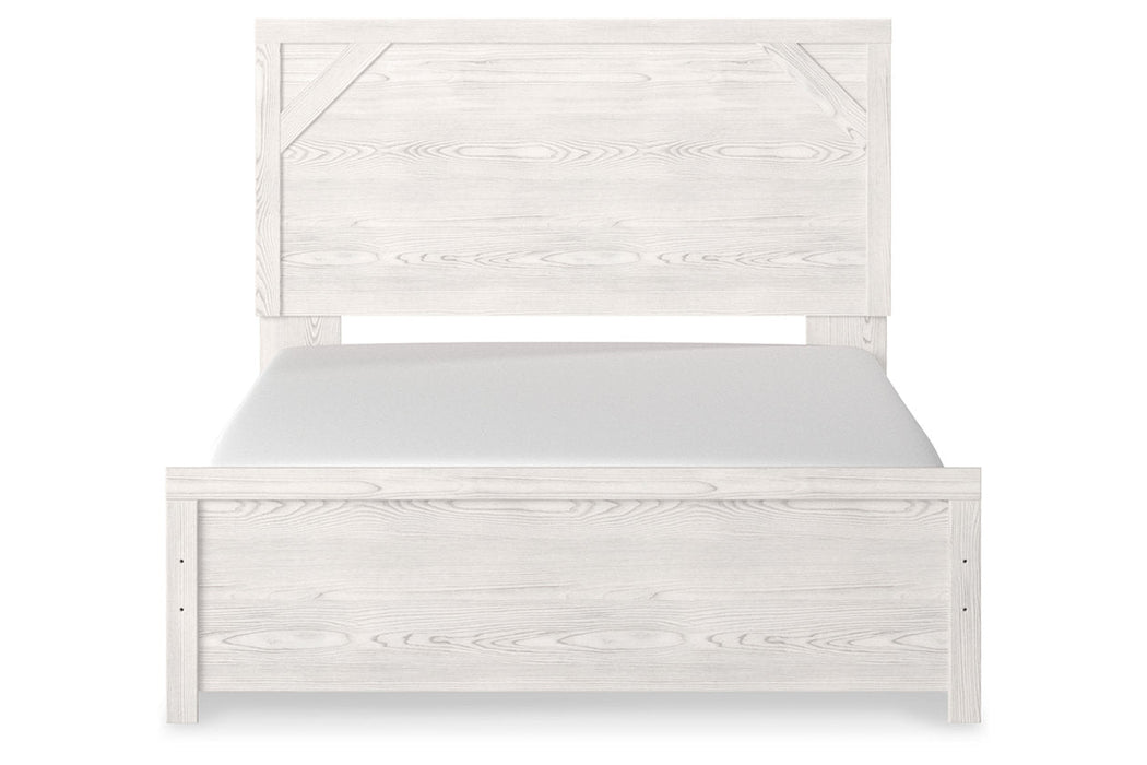 Gerridan White/Gray Queen Panel Bed - Gate FurnitureQueen Bed