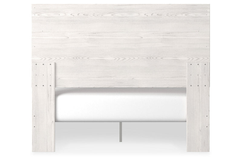 Gerridan White/Gray Queen Panel Bed - Lara FurnitureQueen Bed