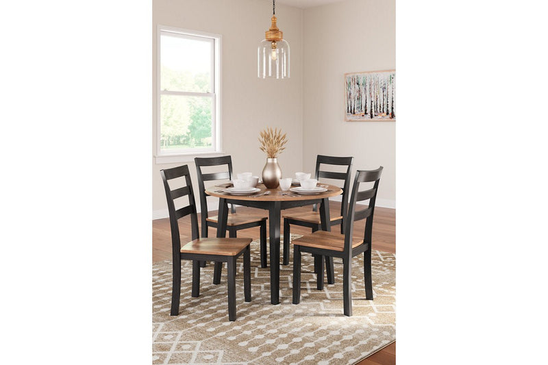 Gesthaven Dining Table and 4 Chairs - Lara FurnitureDining Room Set