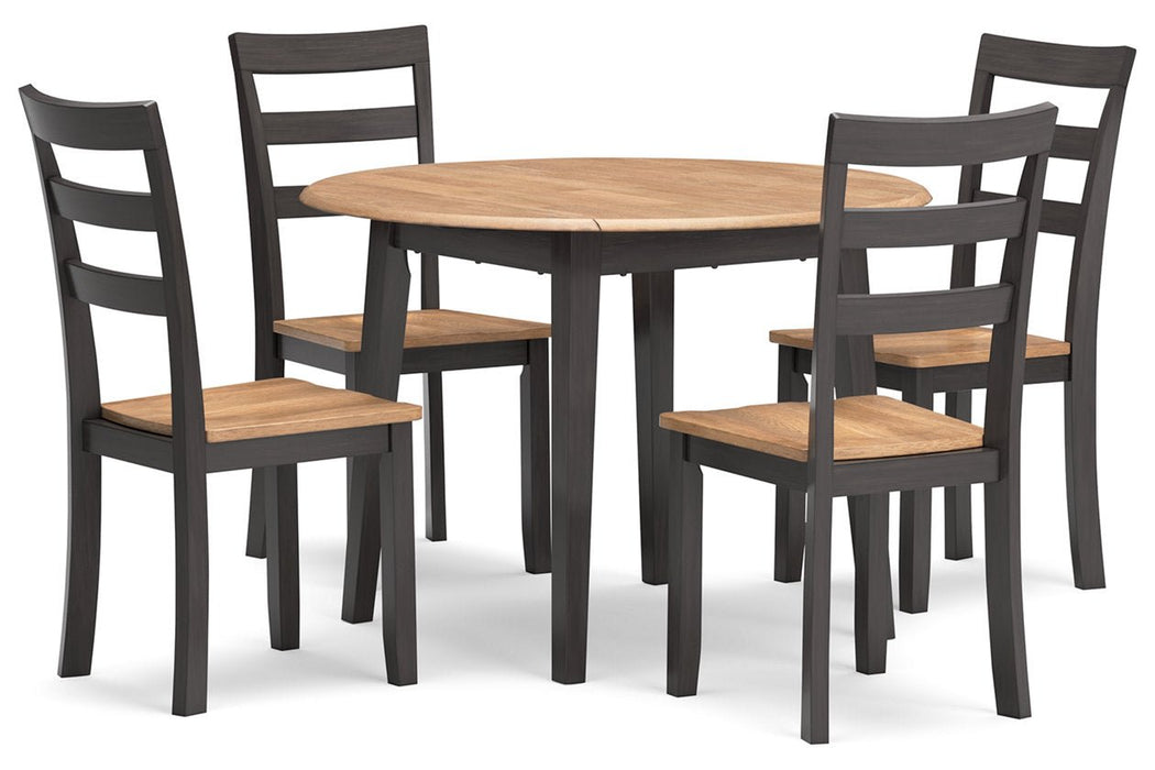Gesthaven Dining Table and 4 Chairs - Gate FurnitureDining Room Set