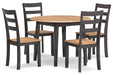 Gesthaven Dining Table and 4 Chairs - Gate FurnitureDining Room Set