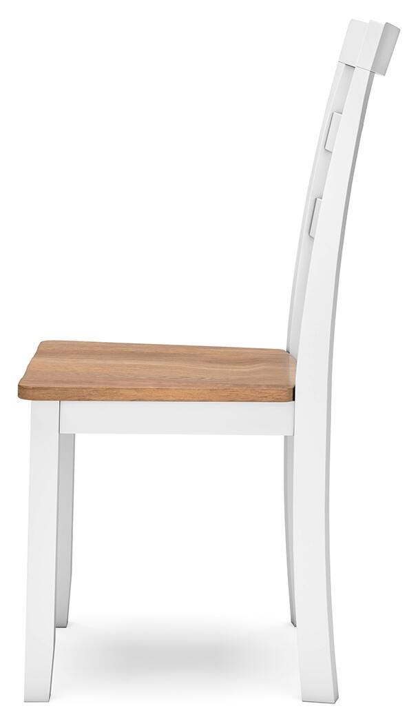 Gesthaven Natural/White Dining Chair (Set of 2) - D398-01X2