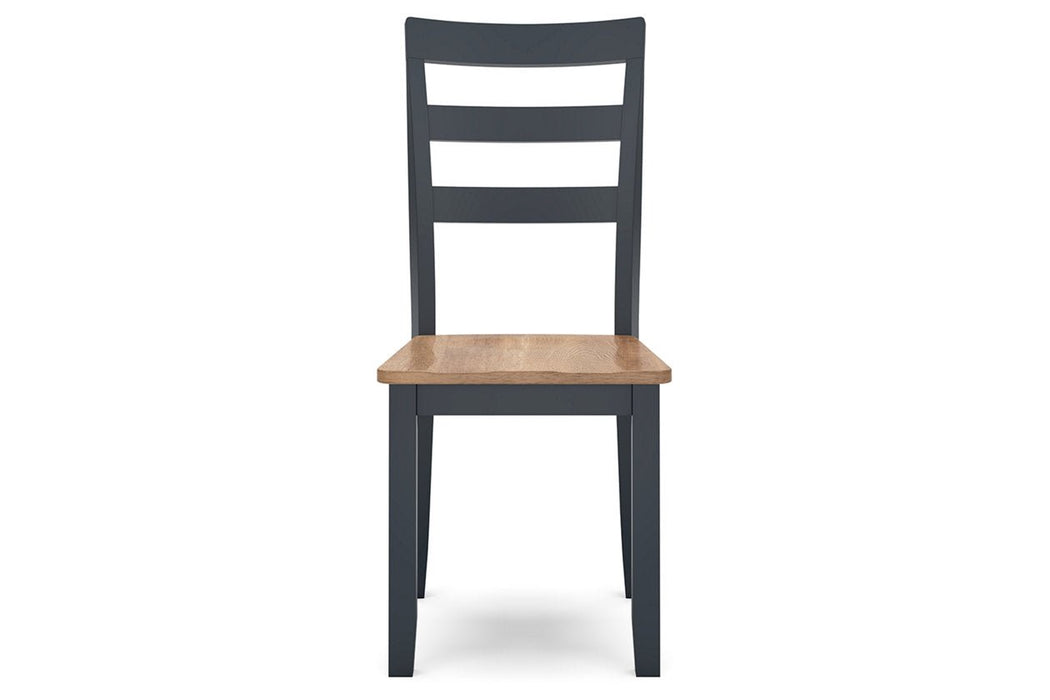 Gesthaven Natural/Blue Dining Table and 2 Chairs - Gate FurnitureDining Room Set