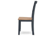 Gesthaven Natural/Blue Dining Table and 2 Chairs - Gate FurnitureDining Room Set