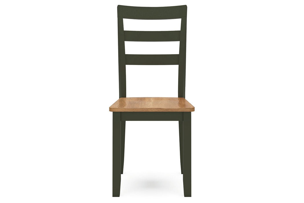 Gesthaven Natural/Green Dining Table and 2 Chairs - Gate FurnitureDining Room Set