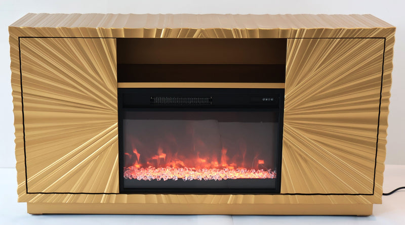 GFP102 GOLDEN LEAF TV STAND FIREPLACE - 210000007821