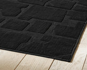 Gibbswell Black Washable 8' x 10' Area Rug - R407461