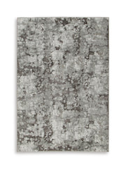 Gilberton Charcoal/Gray/White Medium Rug - R408712