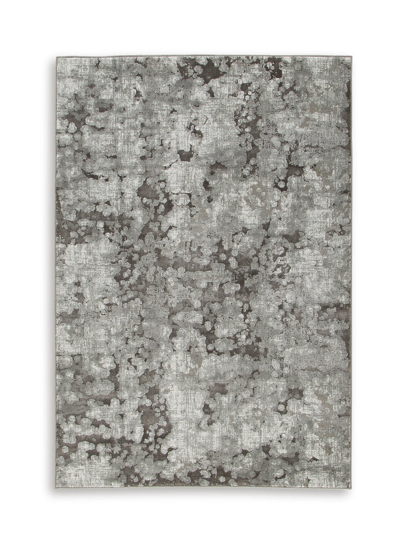 Gilberton Charcoal/Gray/White Medium Rug - R408712