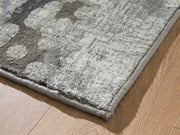 Gilberton Charcoal/Gray/White Medium Rug - R408712