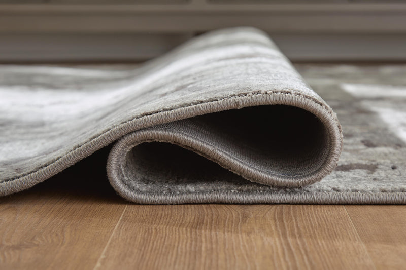 Gilberton Charcoal/Gray/White Medium Rug - R408712