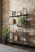 Gilesgrove Black/Gray Bookcase - Gate FurnitureBookcases