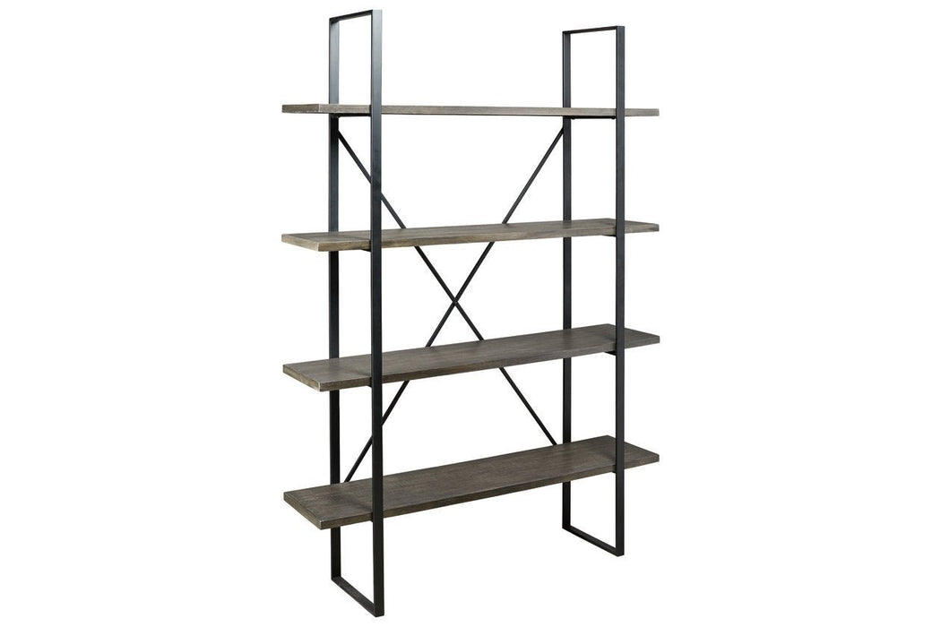 Gilesgrove Black/Gray Bookcase - Gate FurnitureBookcases