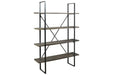 Gilesgrove Black/Gray Bookcase - Gate FurnitureBookcases