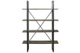 Gilesgrove Black/Gray Bookcase - Gate FurnitureBookcases
