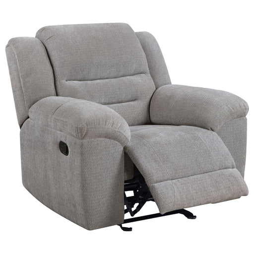 Gilson Chenille Upholstered Glider Recliner Chair Grey - 602553