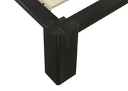 Gislen Eastern King Easy Assembly Wood Platform Bed Black - 316028BLKKE