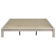Gislen Eastern King Easy Assembly Wood Platform Bed White - 316028WHTKE