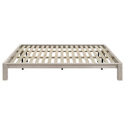 Gislen Eastern King Easy Assembly Wood Platform Bed White - 316028WHTKE