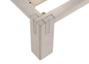 Gislen Eastern King Easy Assembly Wood Platform Bed White - 316028WHTKE