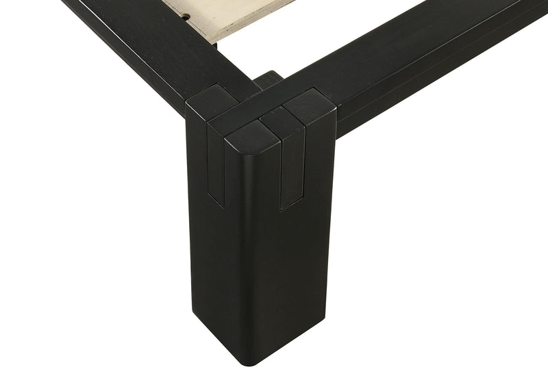 Gislen Full Easy Assembly Wood Platform Bed Black - 316028BLKF