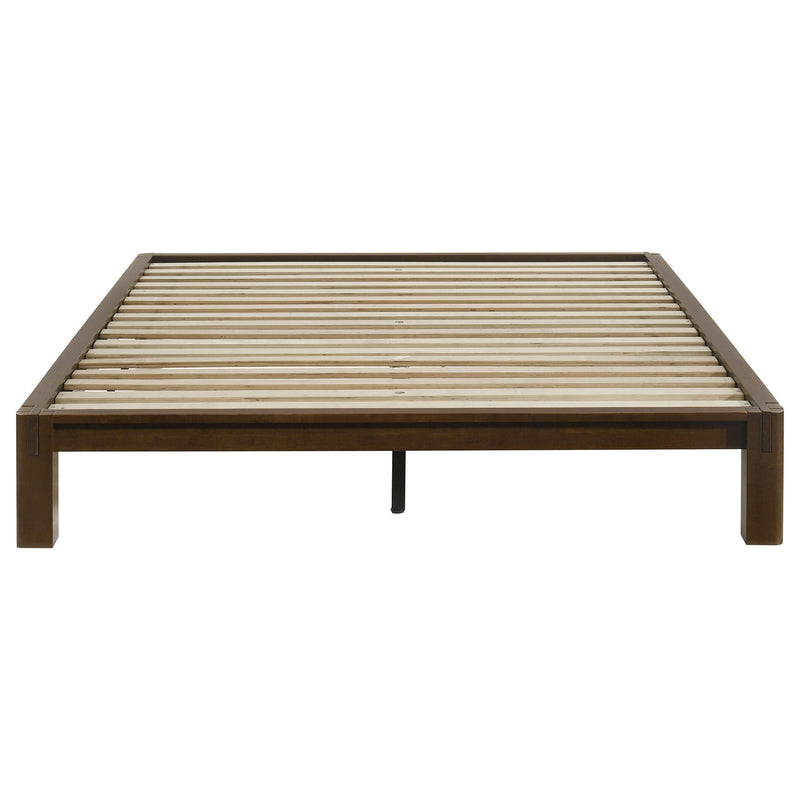 Gislen Queen Easy Assembly Wood Platform Bed Walnut - 316028WALQ