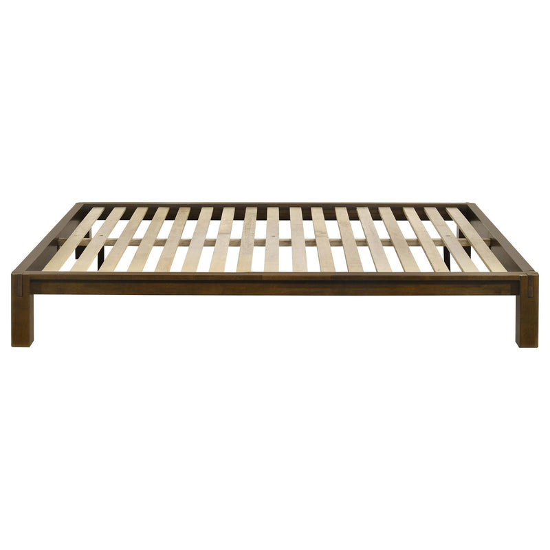 Gislen Queen Easy Assembly Wood Platform Bed Walnut - 316028WALQ